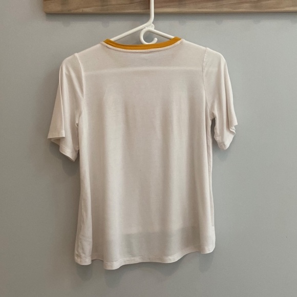 Old Navy white yellow amber Ice Cream Sandwich Tee Girls Size 10 / 12 Big Kids L - Picture 8 of 10